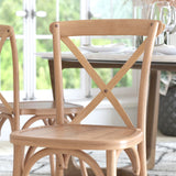 English Elm Commercial Grade X-Back Chair