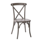 English Elm Commercial Grade X-Back Chair