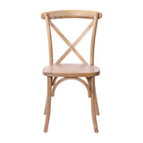 English Elm Commercial Grade Medium With White Grain X-Back Chair