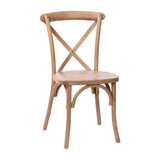 English Elm Commercial Grade Medium With White Grain X-Back Chair