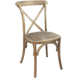 English Elm Commercial Grade Advantage With White Grain X-Back Chair