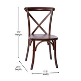 English Elm Commercial Grade X-Back Chair