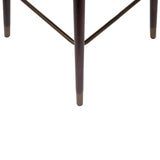 English Elm Commercial Grade 26" Commercial Grade Mid-Back Modern Counter Stool with Walnut Finish Beechwood Legs and Contoured Back, LeatherSoft/Bronze Accents