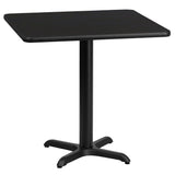 Commercial Grade 24'' Square Laminate Table Top with 22'' x 22'' Table Height Base