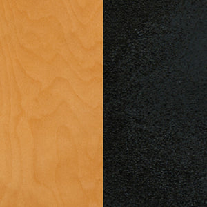 English Elm Commercial Grade Series Black Coffee Back Metal Restaurant Chair - Wood Seat