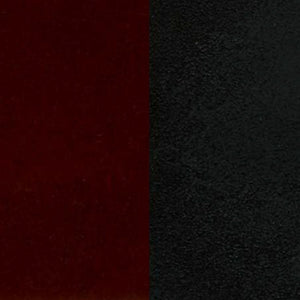 English Elm Commercial Grade Series Black Grid Back Metal Restaurant Barstool - Mahogany Wood Seat