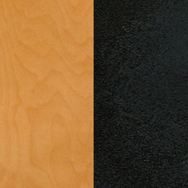 English Elm Commercial Grade Series Black Grid Back Metal Restaurant Barstool - Wood Seat