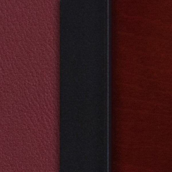 English Elm Commercial Grade Series Black 4 Square Back Metal Restaurant Barstool - Mahogany Wood Back, Vinyl Seat