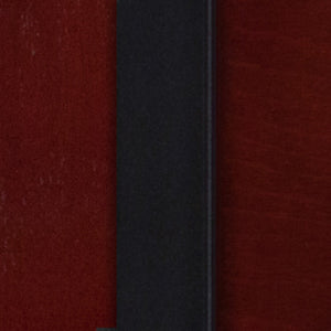 English Elm Commercial Grade Series Black Slat Back Metal Restaurant Chair - Mahogany Wood Back & Seat