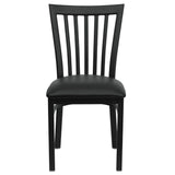 English Elm Commercial Grade Series School House Back Metal Restaurant Chair - Vinyl Seat