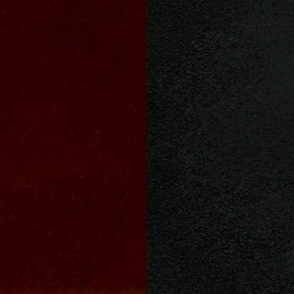 English Elm Commercial Grade Series Black School House Back Metal Restaurant Barstool - Mahogany Wood Seat