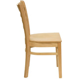 English Elm Commercial Grade Series Ladder Back Wood Restaurant Chair