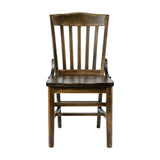 English Elm Commercial Grade School House Back Wood Restaurant Chair