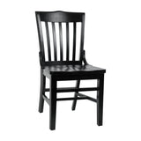 English Elm Commercial Grade School House Back Wood Restaurant Chair