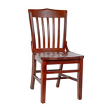 English Elm Commercial Grade Series School House Back Wood Restaurant Chair