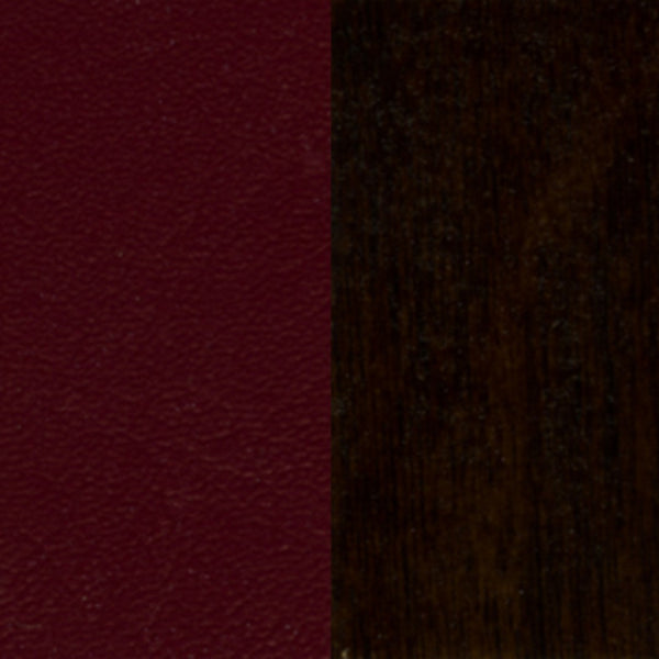 English Elm Commercial Grade Series Vertical Slat Back Walnut Wood Restaurant Barstool - Vinyl Seat