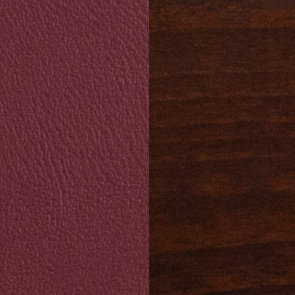 English Elm Commercial Grade Series Solid Back Walnut Wood Restaurant Barstool - Vinyl Seat