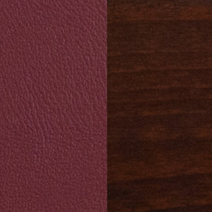 English Elm Commercial Grade Series Slat Back Walnut Wood Restaurant Chair - Vinyl Seat