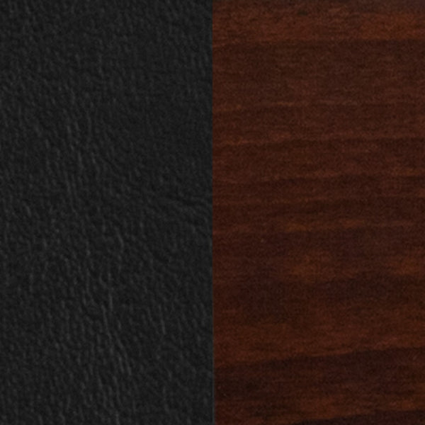 English Elm Commercial Grade Series Slat Back Walnut Wood Restaurant Barstool - Vinyl Seat