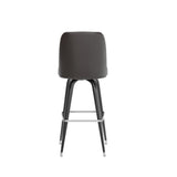 English Elm Commercial Grade Commercial Grade Metal Barstool with Swivel Bucket Seat