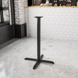 30'' x 30'' Commercial Grade Restaurant Table X-Base with Bar Height Column