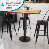 English Elm Commercial Grade 18'' Round Restaurant Table Base with 3'' Dia. Bar Height Column