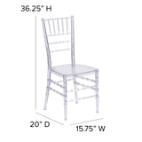 English Elm Commercial Grade Stacking Chiavari Chair