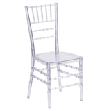 English Elm Commercial Grade Stacking Chiavari Chair