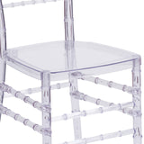 English Elm Commercial Grade Stacking Chiavari Chair