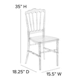 English Elm Commercial Grade Napoleon Stacking Chair