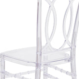 English Elm Commercial Grade Stacking Chair with Designer Back - Event Chair - UV Resistant