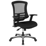 English Elm Commercial Grade High Back Mesh Multifunction Executive Swivel Ergonomic Office Chair with Molded Foam Seat and Adjustable Arms