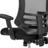 English Elm Commercial Grade High Back Mesh Multifunction Executive Swivel Ergonomic Office Chair with Molded Foam Seat and Adjustable Arms