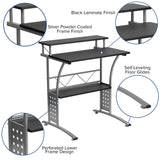 English Elm Work From Home Kit - Computer Desk, Ergonomic Mesh/LeatherSoft Office Chair and Locking Mobile Filing Cabinet