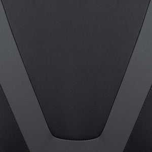 English Elm Black Gaming Desk and Footrest Reclining Gaming Chair Set with Cup Holder, Headphone Hook & 2 Wire Management Holes