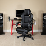 Red Gaming Desk & Reclining Gaming Chair Bundle with Accessories