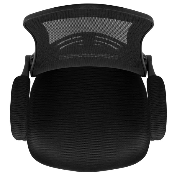 English Elm Commercial Grade Mid-Back Mesh Swivel Ergonomic Task Office Chair with Flip-Up Arms