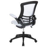 English Elm Commercial Grade Mid-Back Mesh Swivel Ergonomic Task Office Chair with Flip-Up Arms