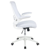 English Elm Commercial Grade Mid-Back Mesh Swivel Ergonomic Task Office Chair with Frame and Flip-Up Arms