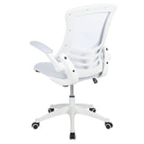 English Elm Commercial Grade Mid-Back Mesh Swivel Ergonomic Task Office Chair with Frame and Flip-Up Arms