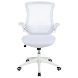 English Elm Commercial Grade Mid-Back Mesh Swivel Ergonomic Task Office Chair with Frame and Flip-Up Arms