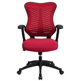 English Elm Commercial Grade High Back Designer Executive Swivel Ergonomic Office Chair with Adjustable Arms