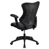 English Elm Commercial Grade High Back Designer Executive Swivel Ergonomic Office Chair with Adjustable Arms