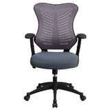 English Elm Commercial Grade High Back Designer Executive Swivel Ergonomic Office Chair with Adjustable Arms