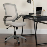 English Elm Commercial Grade Mid-Back Mesh Swivel Ergonomic Task Office Chair with Frame and Flip-Up Arms