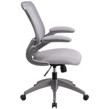 English Elm Commercial Grade Mid-Back Mesh Swivel Ergonomic Task Office Chair with Frame and Flip-Up Arms