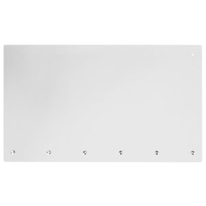 English Elm Commercial Grade Acrylic Suspended Register Shield / Sneeze Guard, 24"H x 42"L - Hanging and Mounting Hardware Included