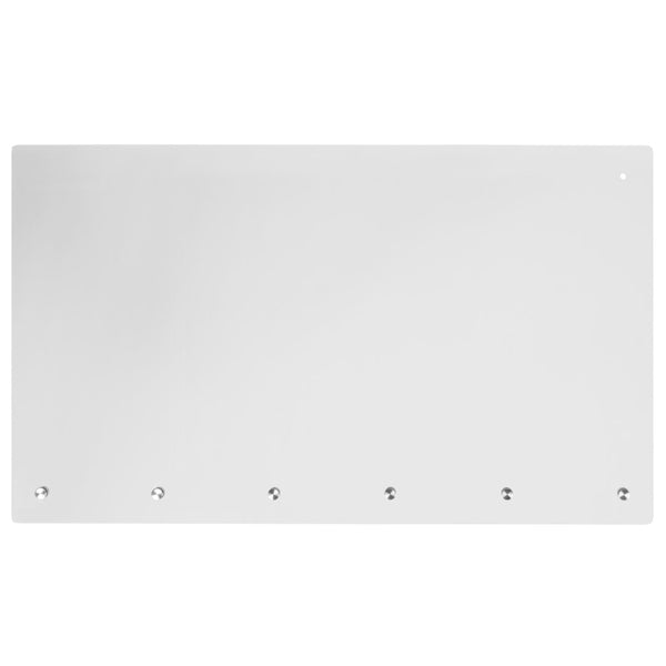 English Elm Commercial Grade Acrylic Suspended Register Shield / Sneeze Guard, 24"H x 42"L - Hanging and Mounting Hardware Included