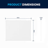 English Elm Commercial Grade Commercial 60" x 48" board, Aluminum Magnetic Dry Erase Board with Wall Mount, Marker Tray, Eraser, 3 Markers, 6 Magnets