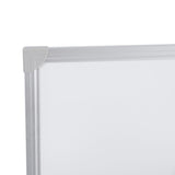 English Elm Commercial Grade Commercial 72" x 40" board, Aluminum Magnetic Dry Erase Board with Wall Mount, Marker Tray, Eraser, 3 Markers, 6 Magnets